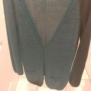 Maison Jules hunter green cardigan size large